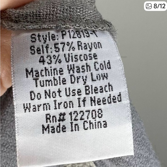 Johnny Was Boho Feather Embroidered V Neck Quarter Sleeve Blouse T Shirt Top - Picture 5 of 8